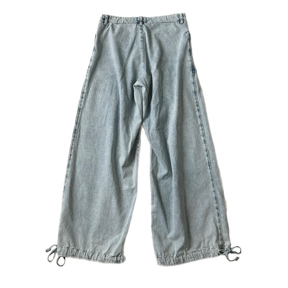 Free People We The Free Lotus Balloon Wide Leg Jeans Light Wash Size 27 - Picture 5 of 8